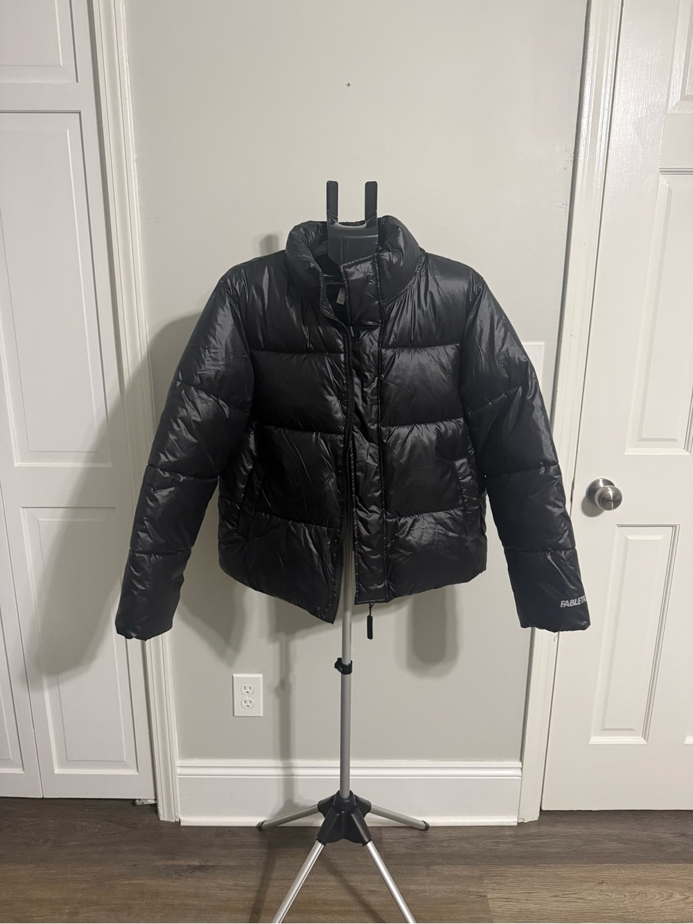 Fabletics Black Quilted Puffer Jacket